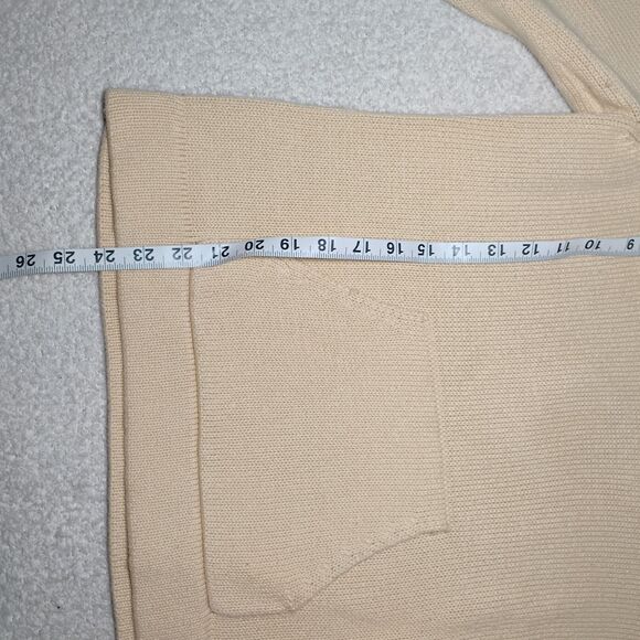 Turtleneck Toggle Button Cream Color Sweater Puppy Quiet Luxury Minimalist Xl - Picture 8 of 9